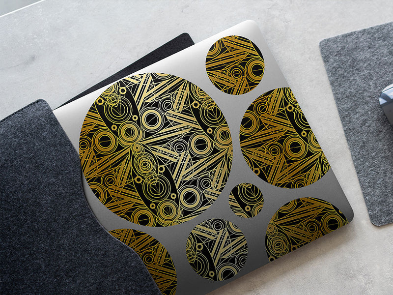 like clockwork art deco DIY Laptop Stickers