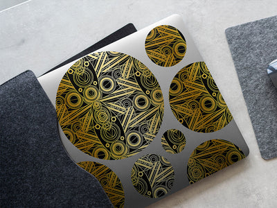 like clockwork art deco DIY Laptop Stickers