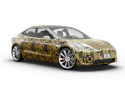 Like Clockwork Art Deco Vehicle Vinyl Wrap