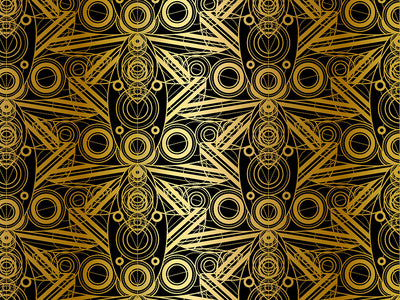Like Clockwork Art Deco Vinyl Wrap Pattern~Rwraps Series 914 Digitally Printed Vinyl Wrap~0