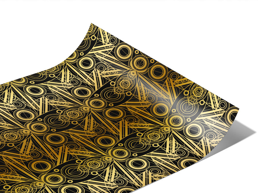 Like Clockwork Art Deco Vinyl Wraps~Rwraps Series 914 Digitally Printed Vinyl Wrap~0