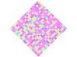Lilac Bouquet Pixel Vinyl Wrap Pattern
