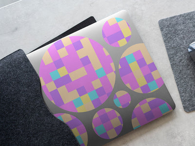 lilac bouquet pixel DIY Laptop Stickers
