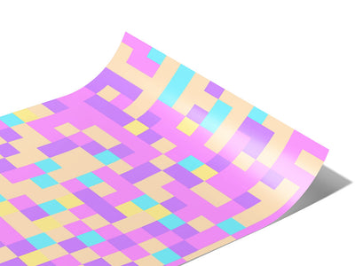 Lilac Bouquet Pixel Vinyl Wraps~Rwraps Series 914 Digitally Printed Vinyl Wrap~0