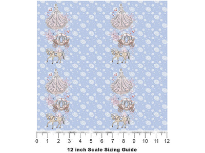 Lilly Carriage Fantasy Vinyl Film Pattern Size 12 inch Scale~Rwraps Lilly Carriage Fantasy Sizing Chart~2