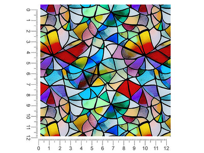 lily pads stained glass 1ft x 1ft Craft Sheets