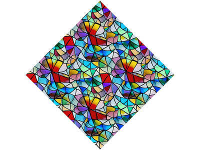 Lily Pads Stained Glass Vinyl Wrap Pattern