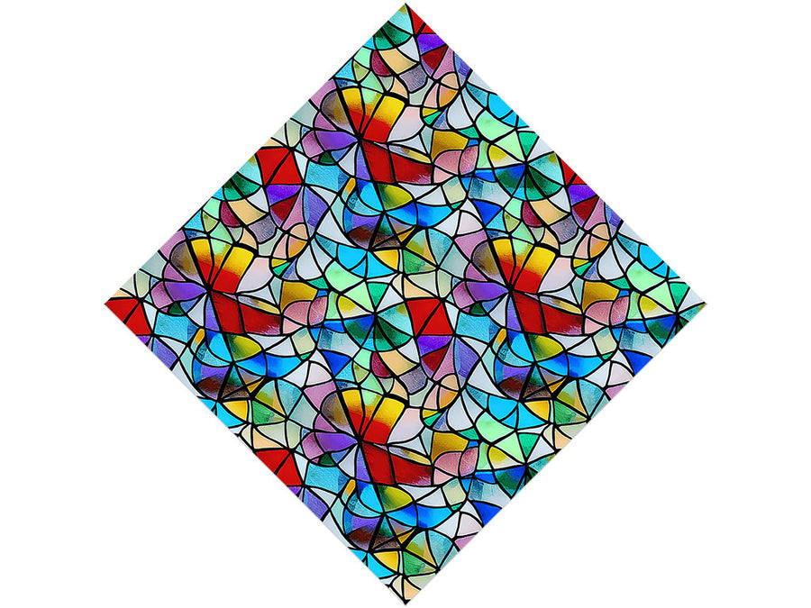 Lily Pads Stained Glass Vinyl Wrap Pattern