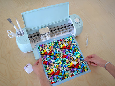 lily pads stained glass Cricut Compatible Vinyl