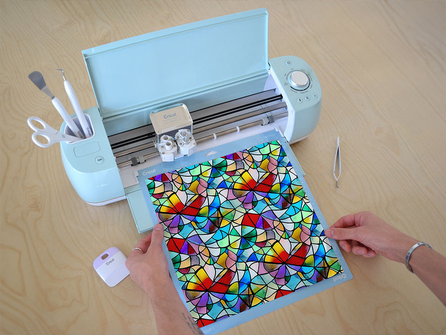 lily pads stained glass Cricut Compatible Vinyl