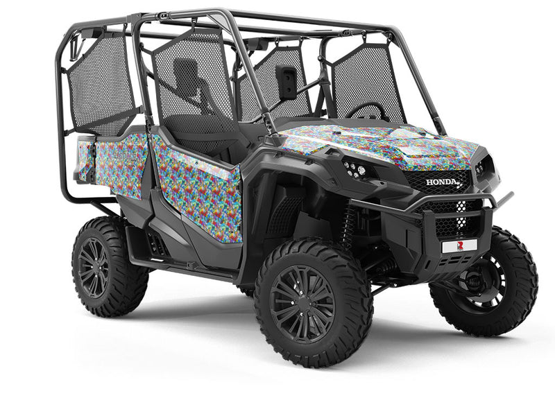 Lily Pads Stained Glass Utility Vehicle Vinyl Wrap