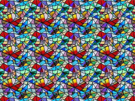 Lily Pads Stained Glass Vinyl Wrap Pattern~Rwraps Series 914 Digitally Printed Vinyl Wrap~0