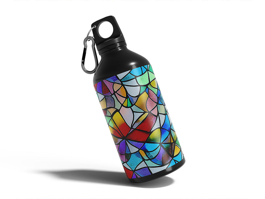 lily pads stained glass Water Bottle DIY Stickers