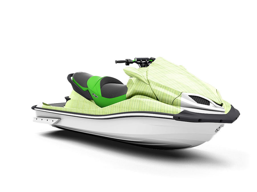 Lime  Wood Plank Jet Ski Vinyl Customized Wrap