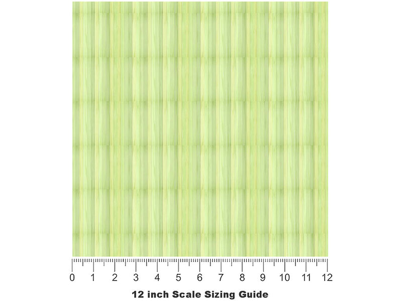 Lime  Wood Plank Vinyl Film Pattern Size 12 inch Scale~Rwraps Lime  Wood Plank Sizing Chart~3