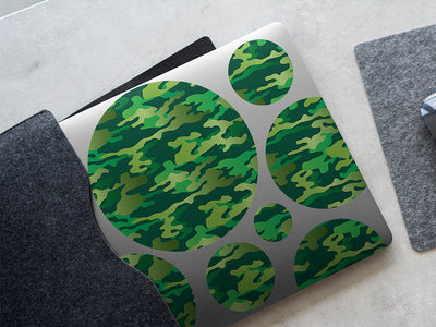 lime hunter camouflage DIY Laptop Stickers