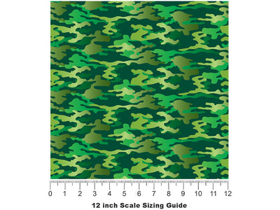 Lime Hunter Camouflage Vinyl Film Pattern Size 12 inch Scale~Rwraps Lime Hunter Camouflage Sizing Chart~3