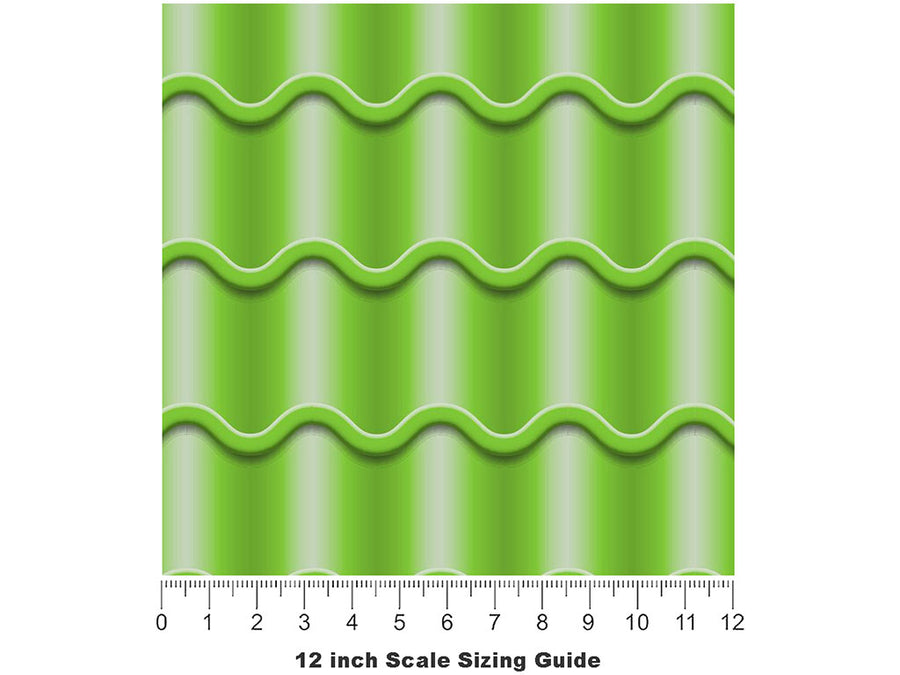 Lime Tile Vinyl Film Pattern Size 12 inch Scale~Rwraps Lime Tile Sizing Chart~3