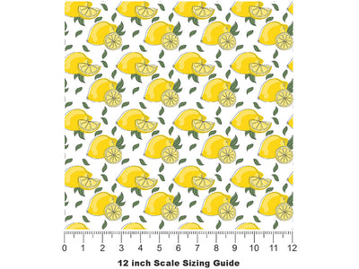 Limoncello  Fruit Vinyl Film Pattern Size 12 inch Scale~Rwraps Limoncello  Fruit Sizing Chart~2