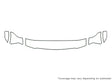 aviator Avery Dennison Clear Bra Hood Precut PPF Diagram