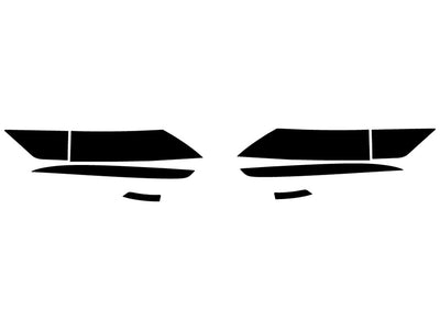aviator Precut Tail Light Tint Diagram