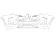 aviator 3M Clear Bra Bumper Precut PPF Diagram