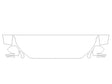 aviator Avery Dennison Clear Bra Hood Precut PPF Diagram
