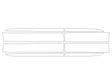 aviator Avery Dennison Clear Bra Door Cup Precut PPF Diagram