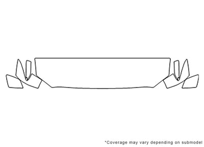 continental 3M Clear Bra Hood Precut PPF Diagram
