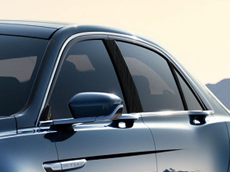 lincoln continental 2017-2020 Brushed Aluminum Black Pillar Cover Diagram