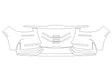 corsair 3M Clear Bra Bumper Precut PPF Diagram