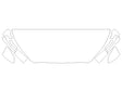 corsair 3M Clear Bra Hood Precut PPF Diagram