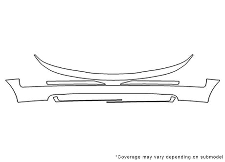 ls 3M Clear Bra Bumper Precut PPF Diagram