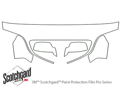 ls 3M Clear Bra Hood Precut PPF Diagram