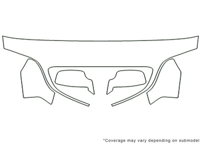 ls 3M Clear Bra Hood Precut PPF Diagram
