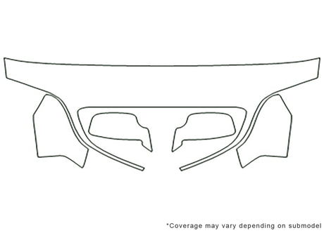 ls 3M Clear Bra Hood Precut PPF Diagram