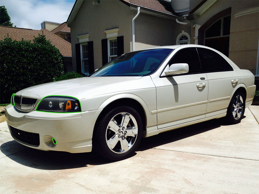 lincoln ls 2005-2006 Headlight Protection Installation Location