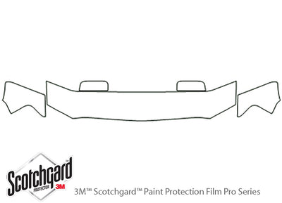 mark lt 3M Clear Bra Hood Precut PPF Diagram