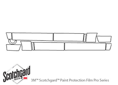 mark lt 3M Clear Bra Door Cup Precut PPF Diagram