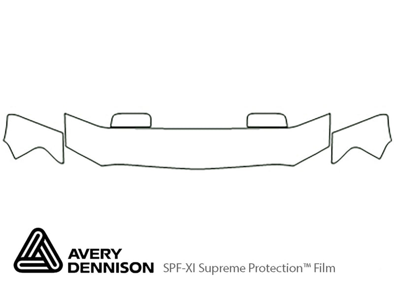 mark lt Avery Dennison Clear Bra Hood Precut PPF Diagram