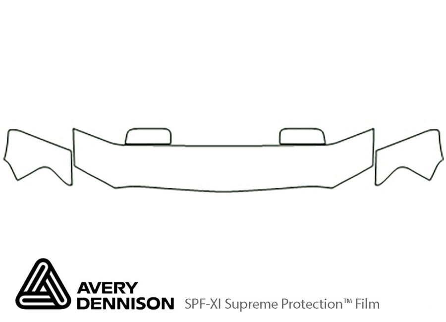 mark lt Avery Dennison Clear Bra Hood Precut PPF Diagram
