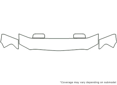 mark lt 3M Clear Bra Hood Precut PPF Diagram