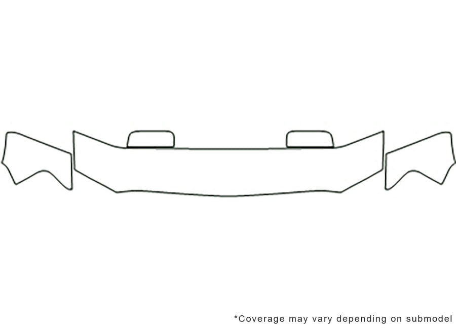 mark lt 3M Clear Bra Hood Precut PPF Diagram