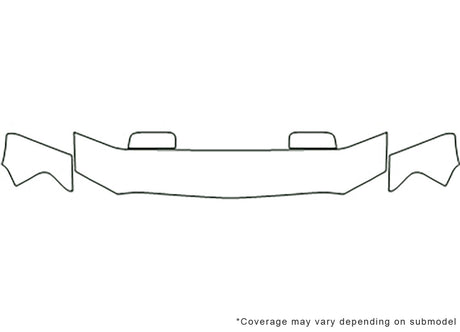 mark lt Avery Dennison Clear Bra Hood Precut PPF Diagram