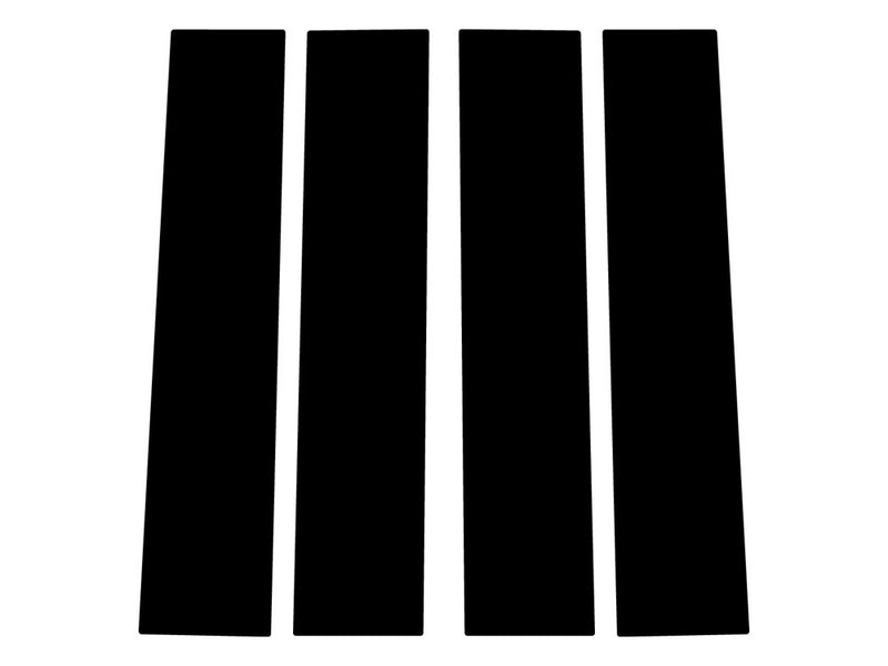 lincoln mark lt 2006-2008 Brushed Aluminum Black Pillar Trim Diagram