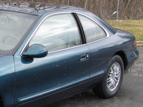 lincoln mark viii 1993-1998 Brushed Aluminum Black Pillar Cover Diagram