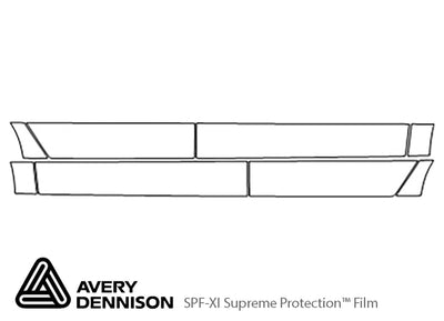 mks Avery Dennison Clear Bra Door Cup Precut PPF Diagram