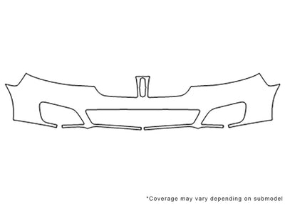 mks 3M Clear Bra Bumper Precut PPF Diagram