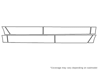 mks 3M Clear Bra Door Cup Precut PPF Diagram