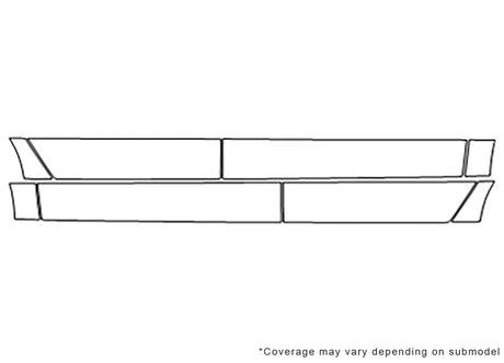 mks 3M Clear Bra Door Cup Precut PPF Diagram
